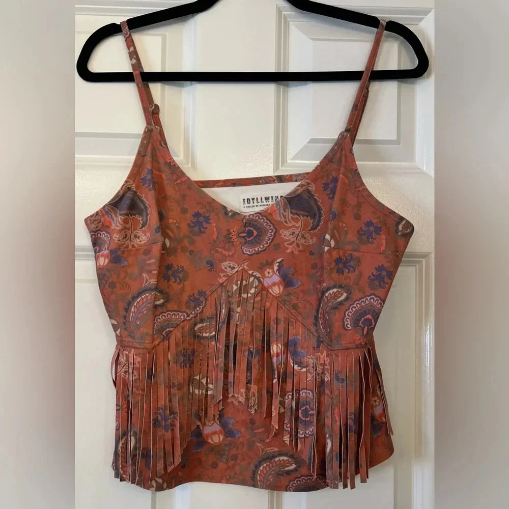 Idyllwind Miranda Lambert Women’s Golden Road Fringe Cowgirl Top Size Small - Picture 3 of 11
